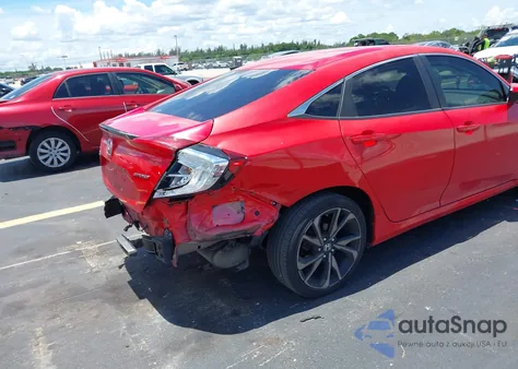 2020 Honda Civic Sport z USA, uszkodzony, nr VIN 2HGFC2F82LH540154